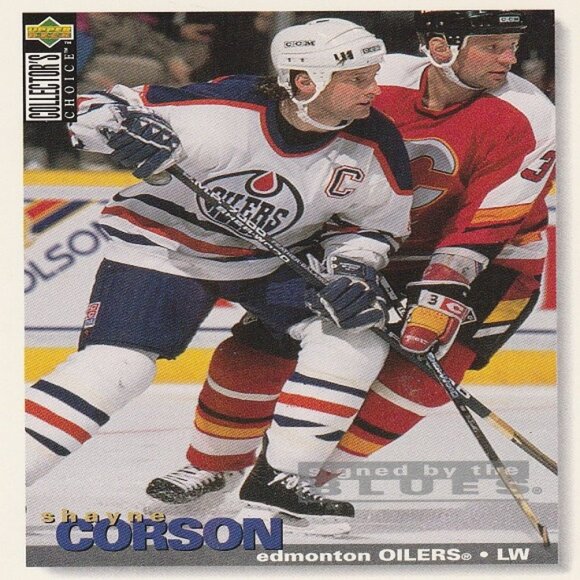 Shayne Corson Edmonton Oilers NHL Hockey Card Collection - 3 Card Set - Picture 4 of 4